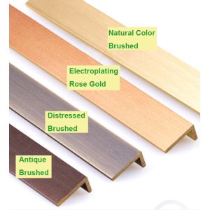 Chrome Plating Surface Brass L Profile