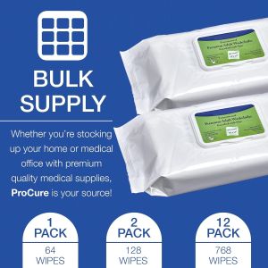 Disposable Wet Adult Wipes, 64 Pack - Pre Moistened Soft Washcloths for Elderly