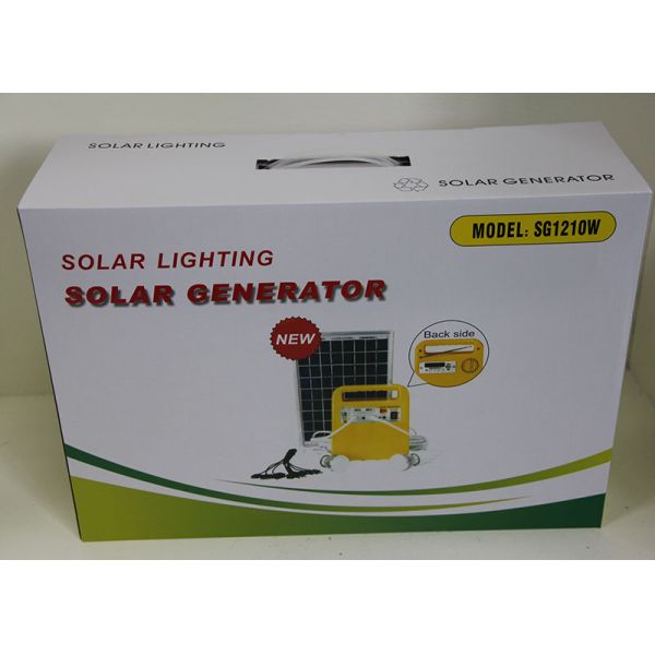 10W Solar Powered Lights DC AC Inverter 12V Lead Acid Battery Long Lifespan