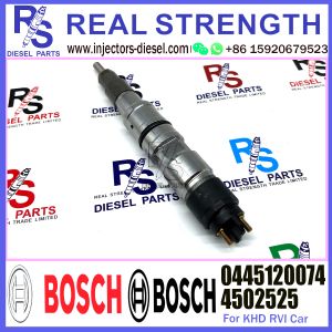 China Diesel inyectores common rail fuel Injector 0445120074 4502525 for KHD RVI engine on sale