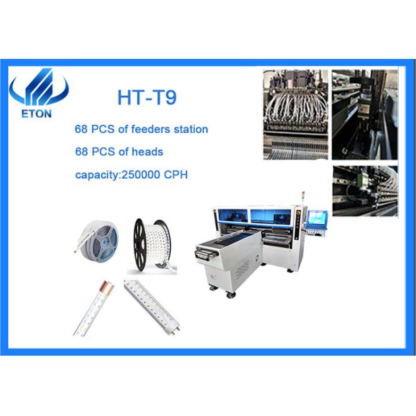 smt mounter LED tube making 68 PCS feeder station high speed SMT pick and place