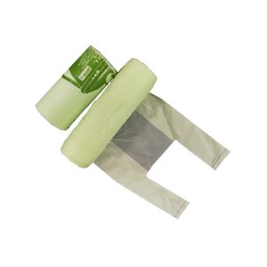 PLA 50mic Biodegradable And Compostable Bags With T Shirt Handle
