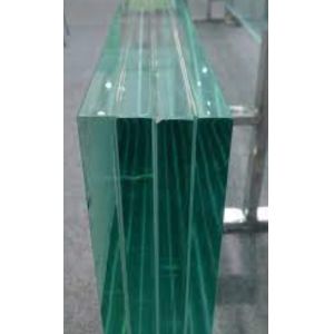 Polished Edge Clear Laminated Tempered Glass Customized