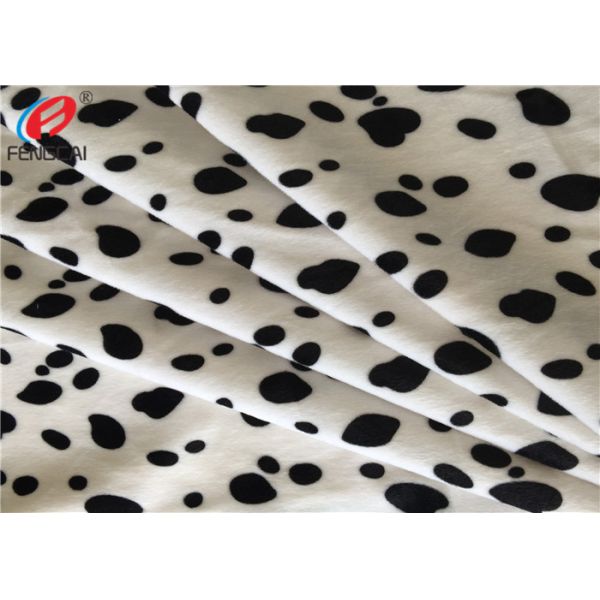 Animal Printed Warp Knitting Polyester Velvet Fabric Brushed Velboa Fabric