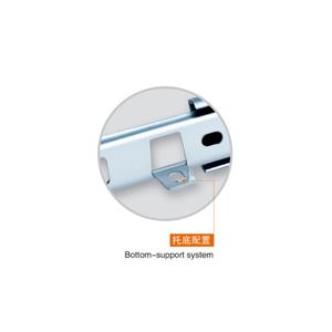 2 Fold Bottom Support Ball Bearing Drawer Runners With 15kgs Loading Capacity