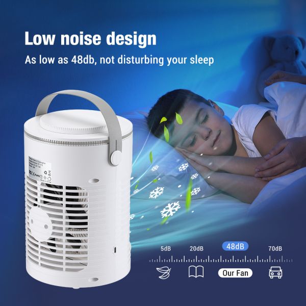 English Operating Language Table Fans Mini Air Conditioner for Water Cooling in Summer