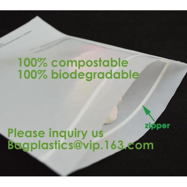 Compostable Large GALLON Zip Bag, Resealable Extra Strength Biodegradable Bags, Made From Plant Materials