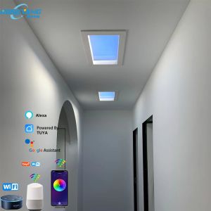 CCT 2700K-6500K Artificial LED Skylight Ceiling 50W 110VDC Durable