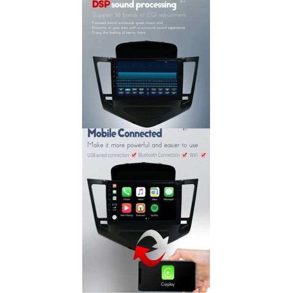 2din LCD GPS Navigation Car Android Stereo Touch Screen Car DVD Player For Chevrolet Cruze