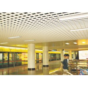 Quality Decorative False Triangle Metal aluminum Grid Ceiling system ivory With A type for sale