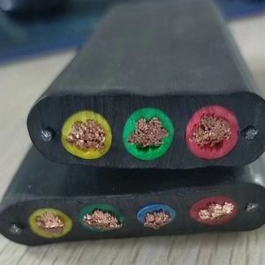 EPR Insulation, SE3 Jacket Rubber Flat Flexible Traveling Cable YCB