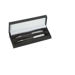 Elegant PU leather empty gift pens with pen cases