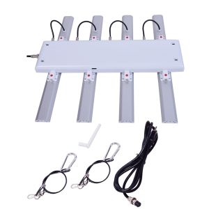 White Shell Color Adjustable Spectrum LED Grow Lights 160W With 1.8μMol/J