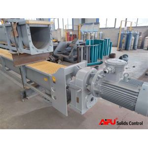 VFD Oilfield Drilling Waste Sludge Screw Conveyor Dia 500mm