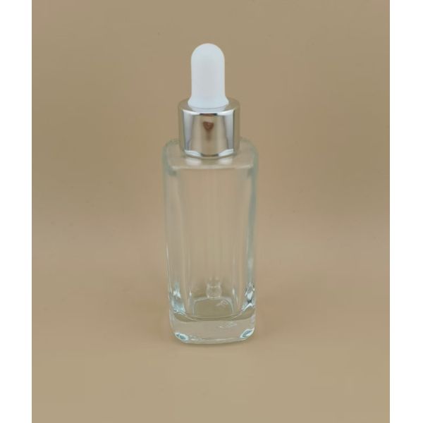 Buy Delicate Design Clear Smooth Small Round Corner Dropper Bottle for Essence at wholesale prices