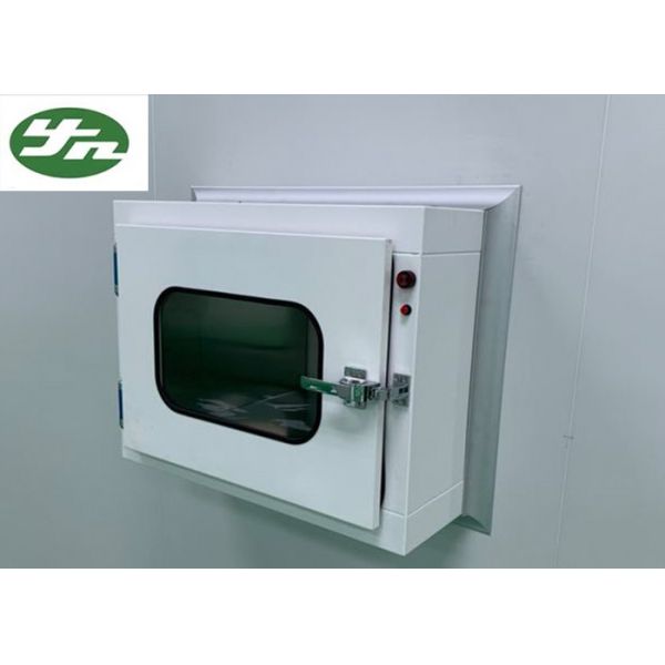 Customized Static Air Shower Pass Box 220V/50HZ With Buzzer On Entrace / Exit