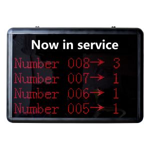 wireless number calling system queue management including ticket printer and