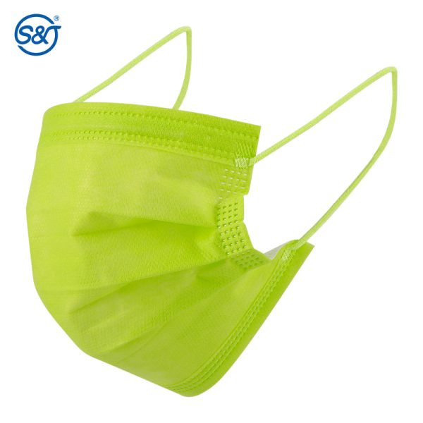 S&J 4 ply Black Face Mask Type II Type IIR Black Facemask Marcarillas Disposable Black Mask OEM Wholesale