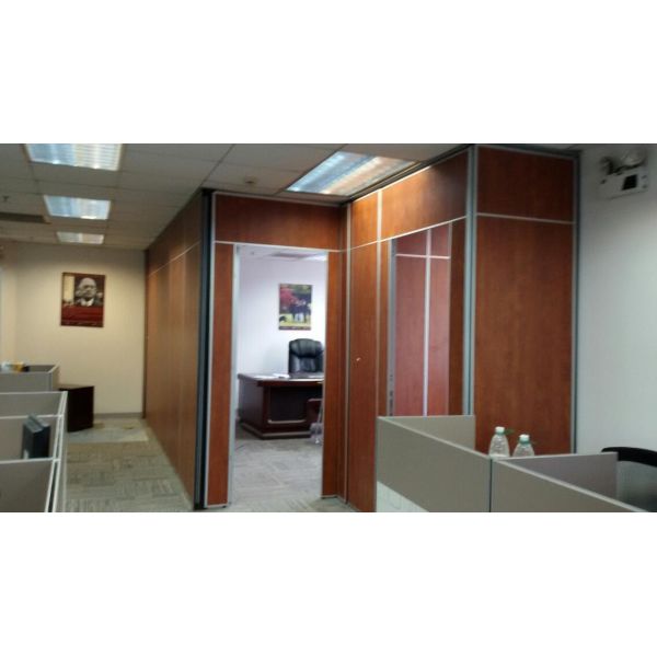 Foldable Floor to Ceiling Acoustic Room Dividers / Sliding Partition Wall Panels 1200mm Width