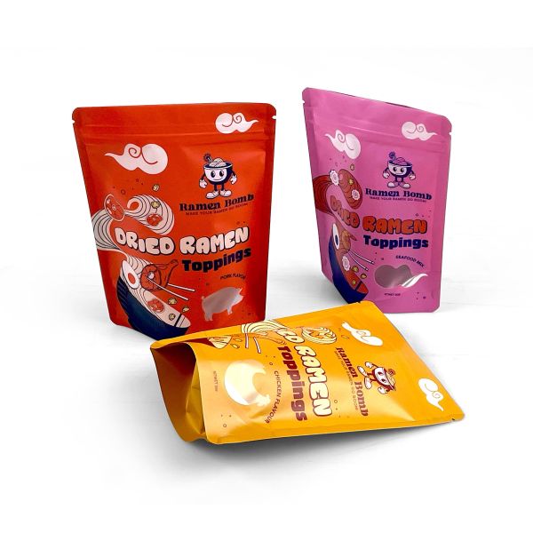 Buy Reusable Sealed Plastic Zipper Bag Biscuit Snack Food Stand-Up Pouch Moisture-Proof Sealed Packaging Bag at wholesale prices
