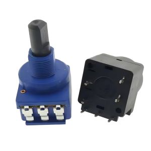 WH116AK Series Dimmer Dual Control Potentiometer B500K 5-pin With Rotary Switch