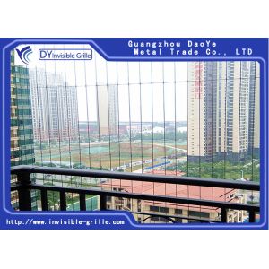 316 Stainless Steel Cable Invisible Safety Grill With Nylon Coating