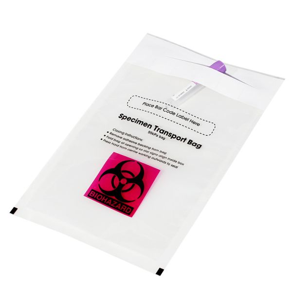 Buy UN3373 Biological Specimen 95kPa Biodegradable Sealing Biohazard Bags at wholesale prices