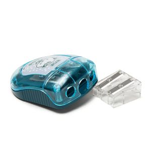 Printing Logo 2 Hole Mouse Pencil Sharpener PS Plastic