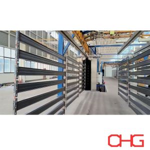 Quality Metal Hardware Spraying Equipment and PP Spray Booth for Professional Powder Coating Production Line on Metal Shelves for sale