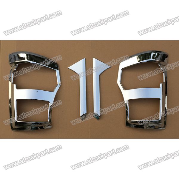 Chrome Corner Lamp Cover For ISUZU NQR NKR 150 600P Truck Spare Body Parts