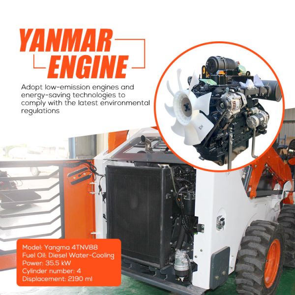 China Supply Compact Mini Small Wheel slip Loader Skid Steer Loader