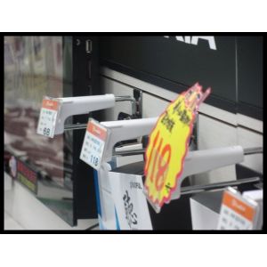 COMER slatwall security display hook / pegboard display security hook / security