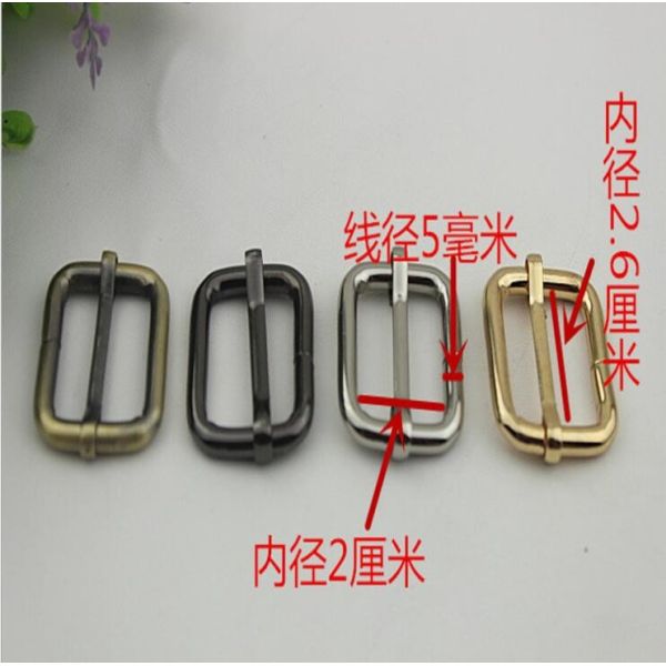 Buy Hot sales hanging brush anti brass color 26 mm iron adjust square ring adjustable buckle for bags at wholesale prices