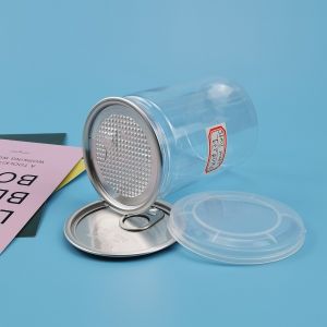 Transparent 211# 65mm 280ml 20g Plastic PET Food Jars