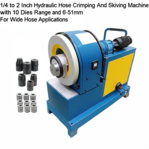 Dual Functionality Hydraulic Hose Crimping Machine with Wide Hose Applications