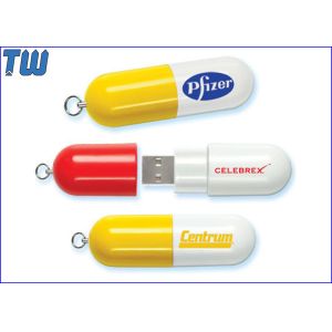 Quality Custom Printing Plastic Medicine Pill USB 8GB Thumbdrive Stick for sale