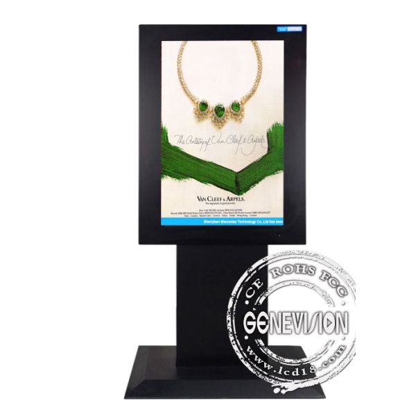 IP55 32inch Floorstanding LCD Screen Kiosk, 1366*768 HD Digital Kiosk