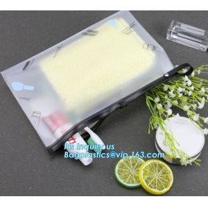 Eva Clear Vinyl Cosmetic Bag Slider Zipper Pencil Bag, Promotional Transparent