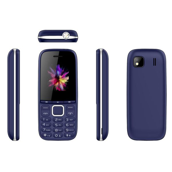 Candy Bar Cell Large Keypad Mobile Phones 1.8 Inch Dual Sim Ram32Mb