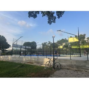 Complete Padel Court Solution Fencing Aluminum Frames Tempered Glass LED