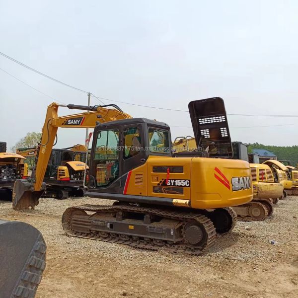SANY SY215C Excavator with Original Hydraulic Pump 15000 KG Machine Weight Ready to Ship