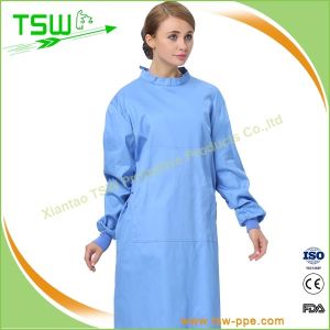 China Sterile Disposable Isolation Gown With Rib Cuff on sale