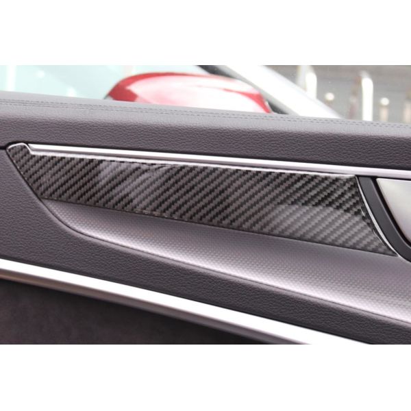 Audi A6L Interior Modified Carbon Fiber Decorative Stickers UV Glossy
