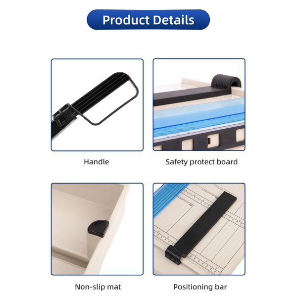 Cutting Size A4/320*240MM Metal Plastic Office Photo Paper Cutter with Sturdy Base