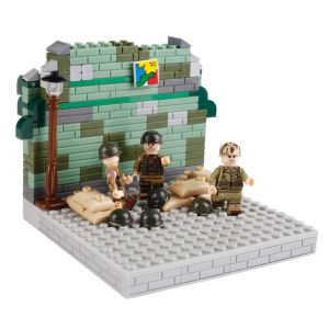 WW2 military U.S soldiers helmet printed mini figures army figures compatible