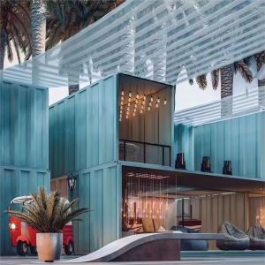 Galvanized Steel Frame 40ft Luxury 3 Bedrooms Office Apartments Container Prefab