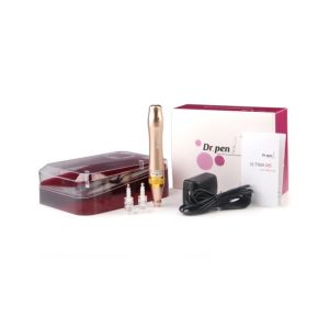 Simple Golden Dr. Pen Auto Microneedle System For Beauty Makeup