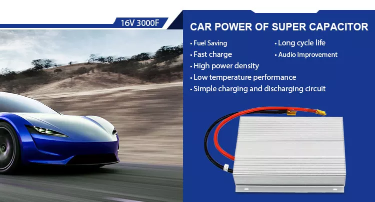 3000F 2000F Car Starting Capacitor , 16V Engine Starting Battery