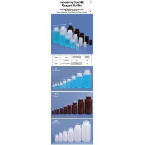 High Temperature Resistant Wide Mouth HDPE/PP Laboratory Bottle with Customized