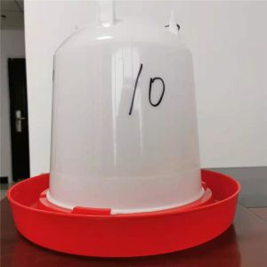 PE Bucket Broiler Chicken 10L Poultry Feeder Drinker